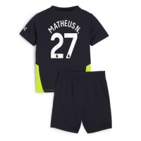 Manchester City Matheus Nunes #27 Replika babykläder Bortaställ Barn 2024-25 Kortärmad (+ korta byxor)